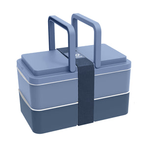 Pack déjeuner - Gourde housse bleu ciel - Lunchbox GJ Myrtille